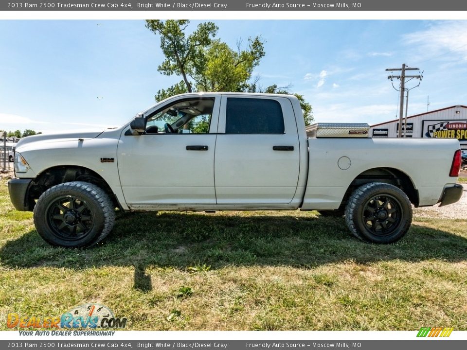 2013 Ram 2500 Tradesman Crew Cab 4x4 Bright White / Black/Diesel Gray Photo #6