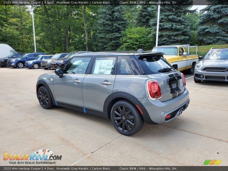 2020 Mini Hardtop Cooper S 4 Door Moonwalk Gray Metallic / Carbon Black Photo #2