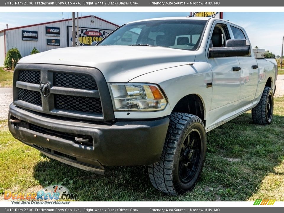 2013 Ram 2500 Tradesman Crew Cab 4x4 Bright White / Black/Diesel Gray Photo #7
