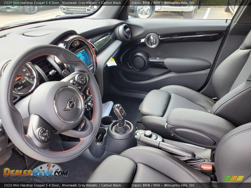 2020 Mini Hardtop Cooper S 4 Door Moonwalk Gray Metallic / Carbon Black Photo #3