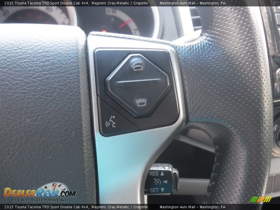 2015 Toyota Tacoma TRD Sport Double Cab 4x4 Magnetic Gray Metallic / Graphite Photo #7