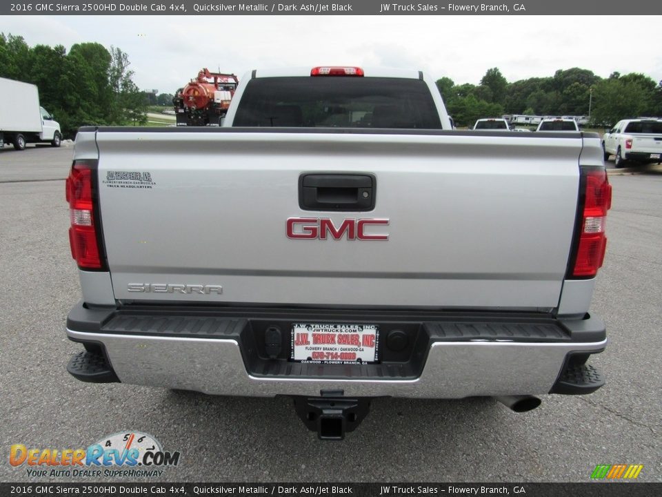 2016 GMC Sierra 2500HD Double Cab 4x4 Quicksilver Metallic / Dark Ash/Jet Black Photo #4