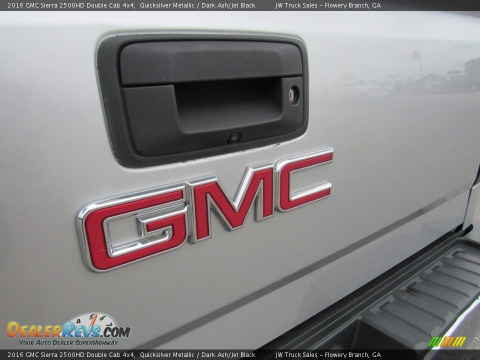 2016 GMC Sierra 2500HD Double Cab 4x4 Quicksilver Metallic / Dark Ash/Jet Black Photo #10