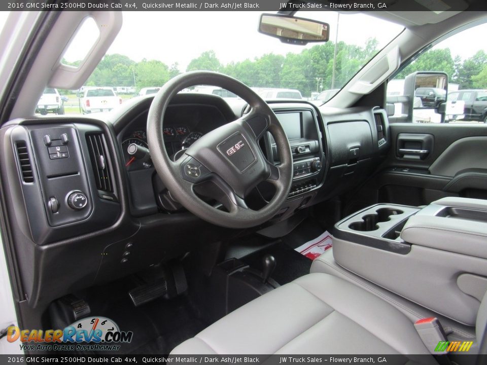 Dark Ash/Jet Black Interior - 2016 GMC Sierra 2500HD Double Cab 4x4 Photo #16