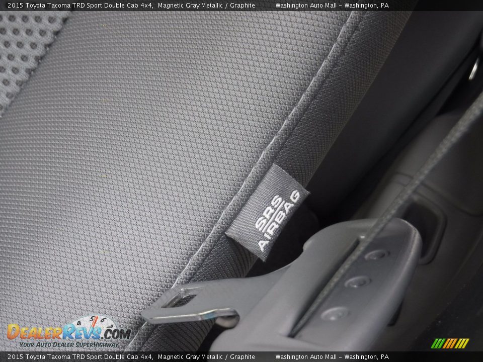 2015 Toyota Tacoma TRD Sport Double Cab 4x4 Magnetic Gray Metallic / Graphite Photo #25