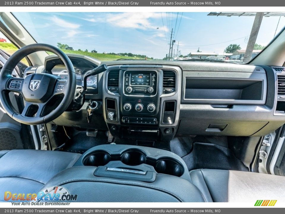 2013 Ram 2500 Tradesman Crew Cab 4x4 Bright White / Black/Diesel Gray Photo #34