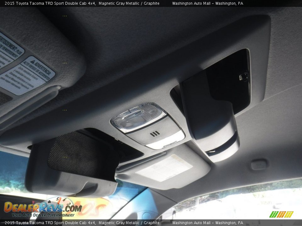2015 Toyota Tacoma TRD Sport Double Cab 4x4 Magnetic Gray Metallic / Graphite Photo #28