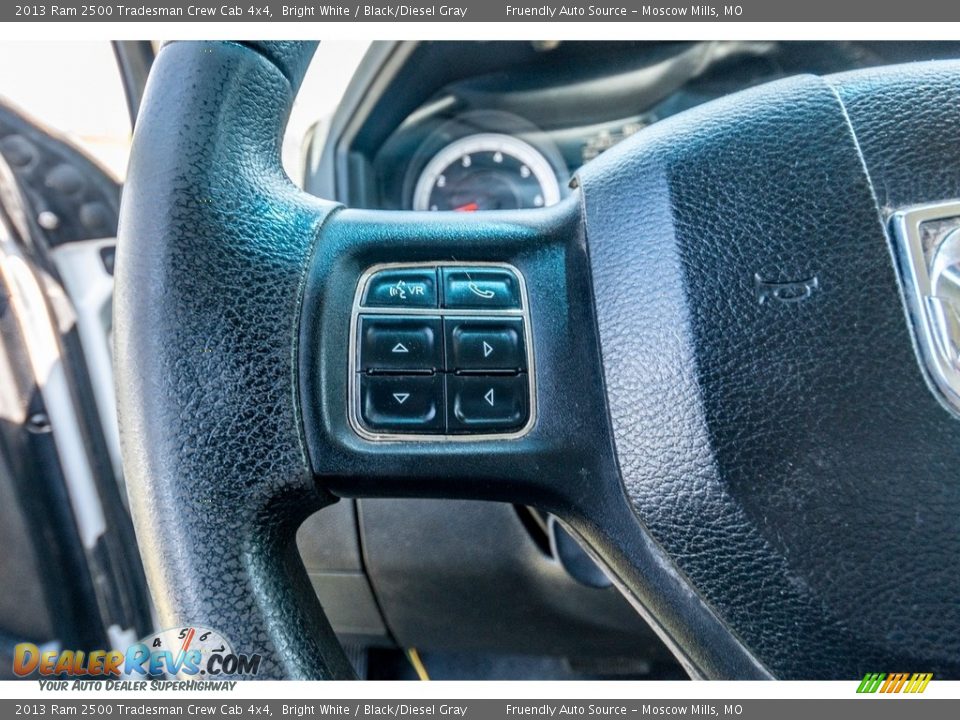 2013 Ram 2500 Tradesman Crew Cab 4x4 Bright White / Black/Diesel Gray Photo #35