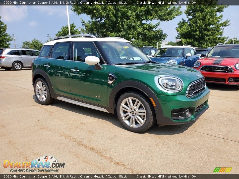 2020 Mini Countryman Cooper S All4 British Racing Green IV Metallic / Carbon Black Photo #1