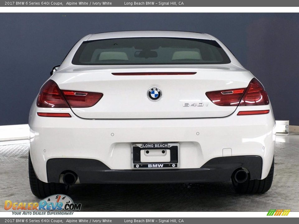 2017 BMW 6 Series 640i Coupe Alpine White / Ivory White Photo #3