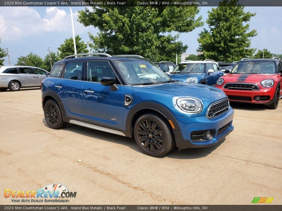 2020 Mini Countryman Cooper S All4 Island Blue Metallic / Black Pearl Photo #1