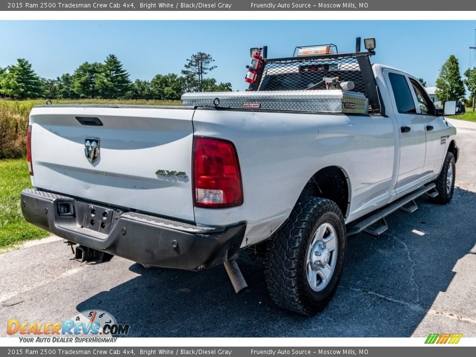 2015 Ram 2500 Tradesman Crew Cab 4x4 Bright White / Black/Diesel Gray Photo #3