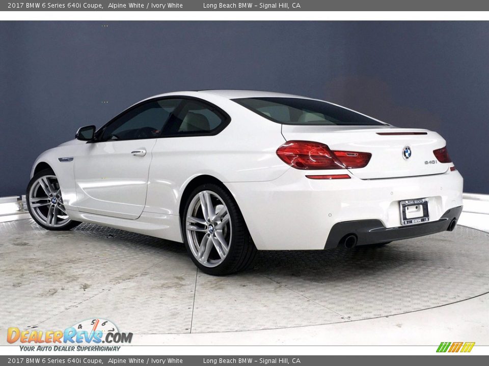 2017 BMW 6 Series 640i Coupe Alpine White / Ivory White Photo #10