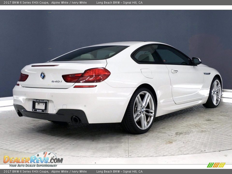 2017 BMW 6 Series 640i Coupe Alpine White / Ivory White Photo #13