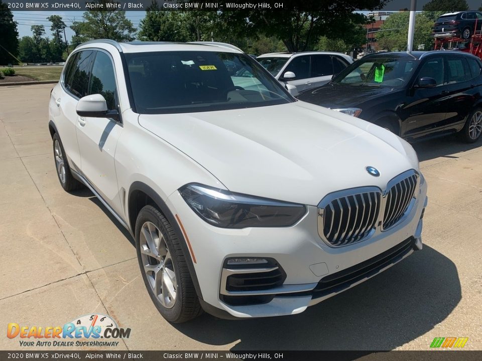 2020 BMW X5 xDrive40i Alpine White / Black Photo #1