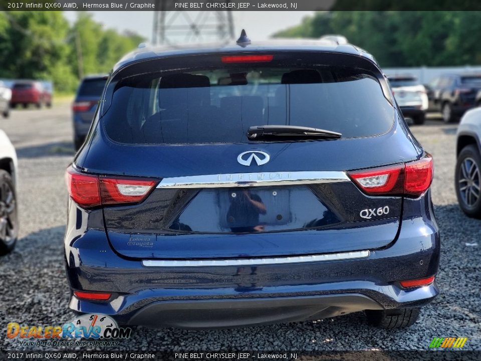 2017 Infiniti QX60 AWD Hermosa Blue / Graphite Photo #2