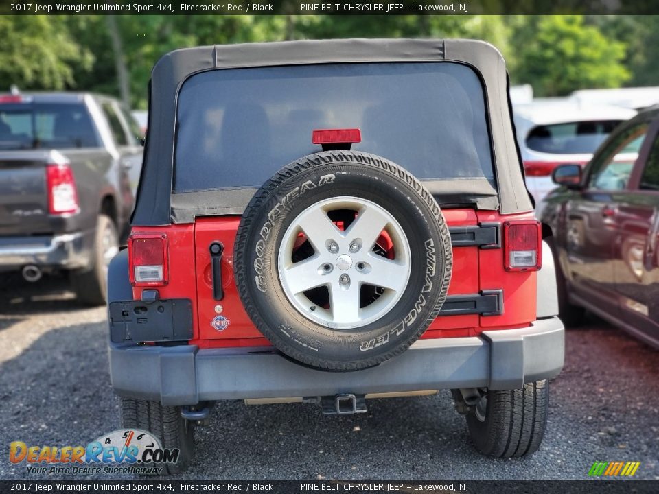 2017 Jeep Wrangler Unlimited Sport 4x4 Firecracker Red / Black Photo #2