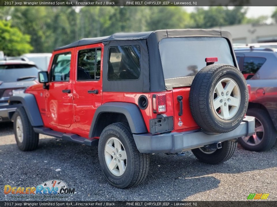 2017 Jeep Wrangler Unlimited Sport 4x4 Firecracker Red / Black Photo #3