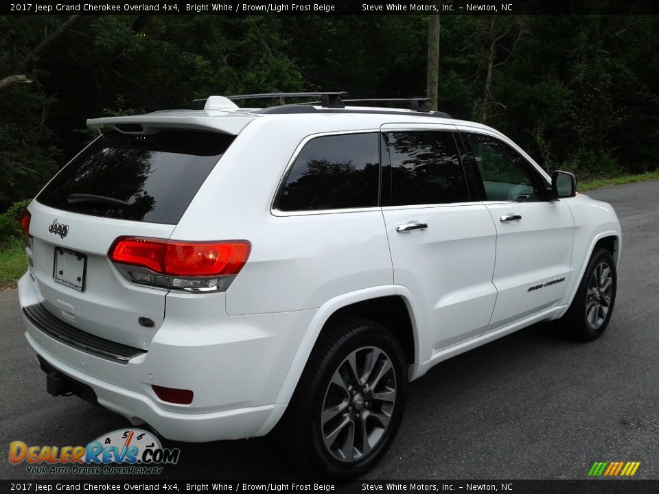 2017 Jeep Grand Cherokee Overland 4x4 Bright White / Brown/Light Frost Beige Photo #6