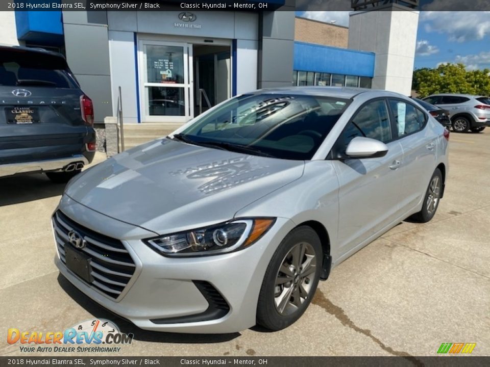 2018 Hyundai Elantra SEL Symphony Silver / Black Photo #1