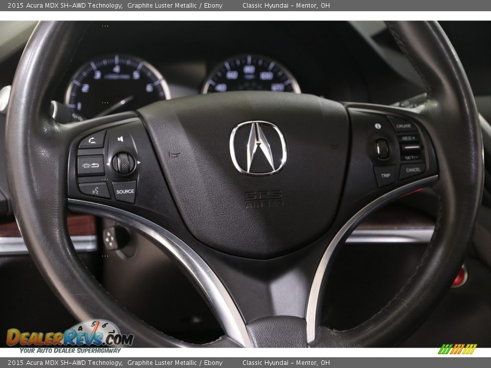 2015 Acura MDX SH-AWD Technology Graphite Luster Metallic / Ebony Photo #7
