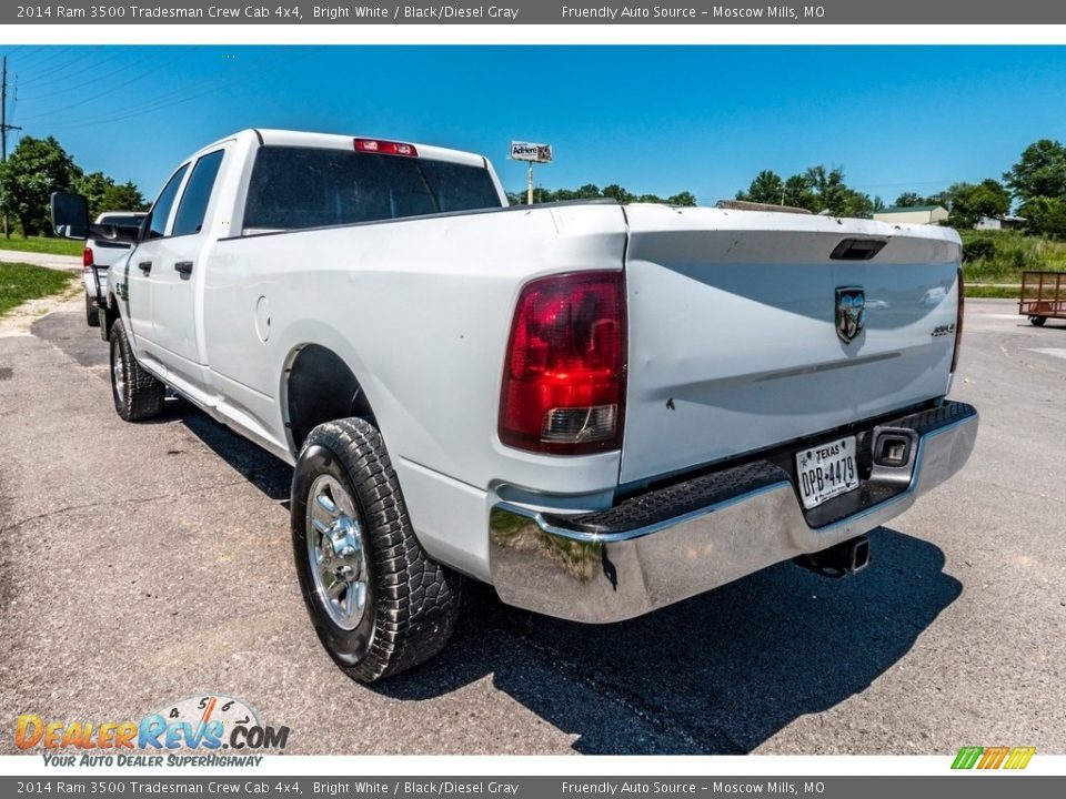 2014 Ram 3500 Tradesman Crew Cab 4x4 Bright White / Black/Diesel Gray Photo #6