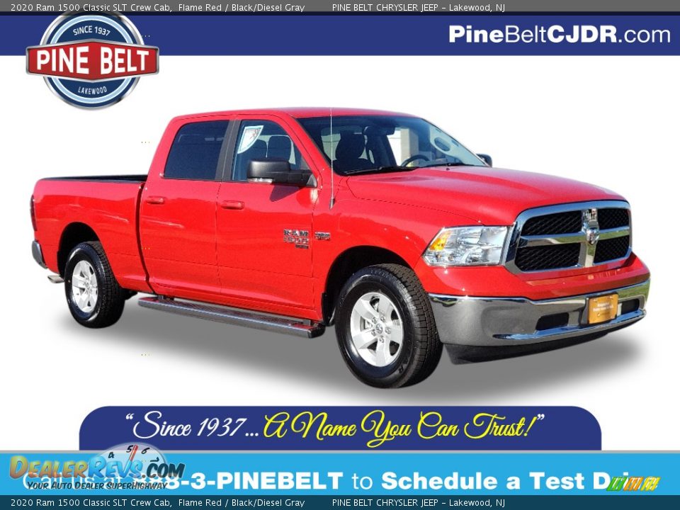2020 Ram 1500 Classic SLT Crew Cab Flame Red / Black/Diesel Gray Photo #1