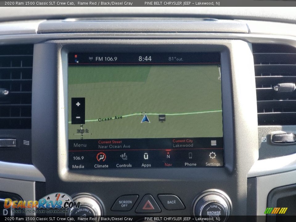 2020 Ram 1500 Classic SLT Crew Cab Flame Red / Black/Diesel Gray Photo #6