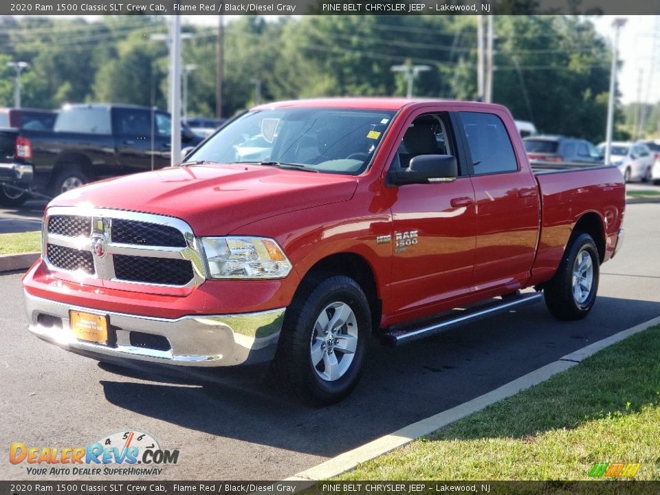 2020 Ram 1500 Classic SLT Crew Cab Flame Red / Black/Diesel Gray Photo #16