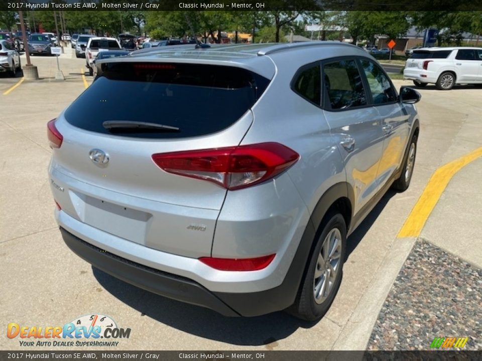 2017 Hyundai Tucson SE AWD Molten Silver / Gray Photo #2