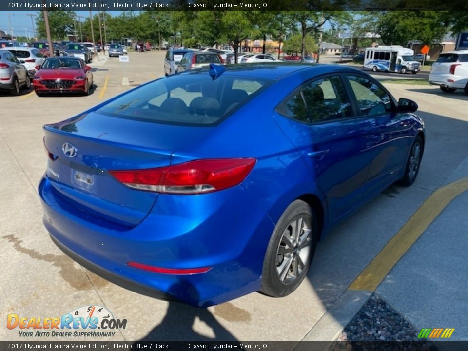 2017 Hyundai Elantra Value Edition Electric Blue / Black Photo #2