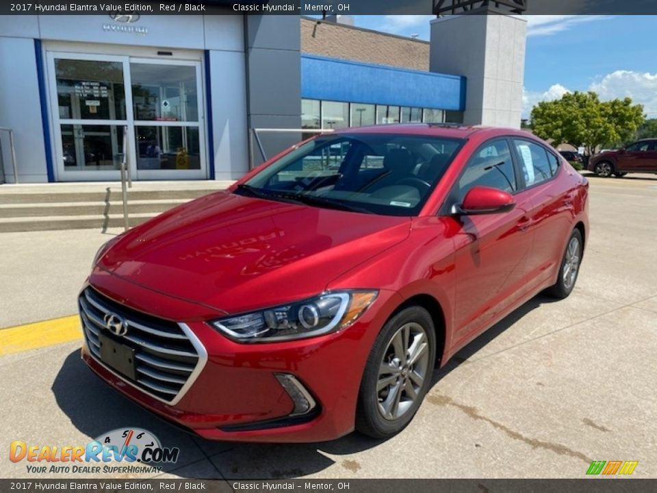 2017 Hyundai Elantra Value Edition Red / Black Photo #1