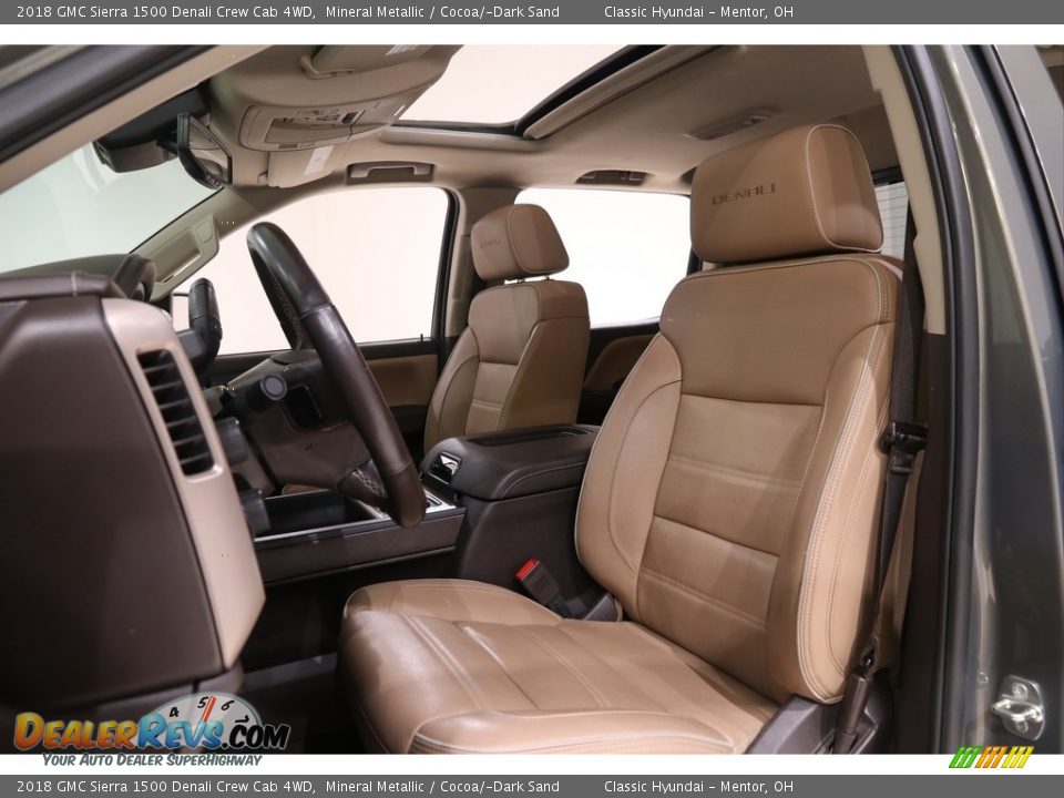Front Seat of 2018 GMC Sierra 1500 Denali Crew Cab 4WD Photo #9