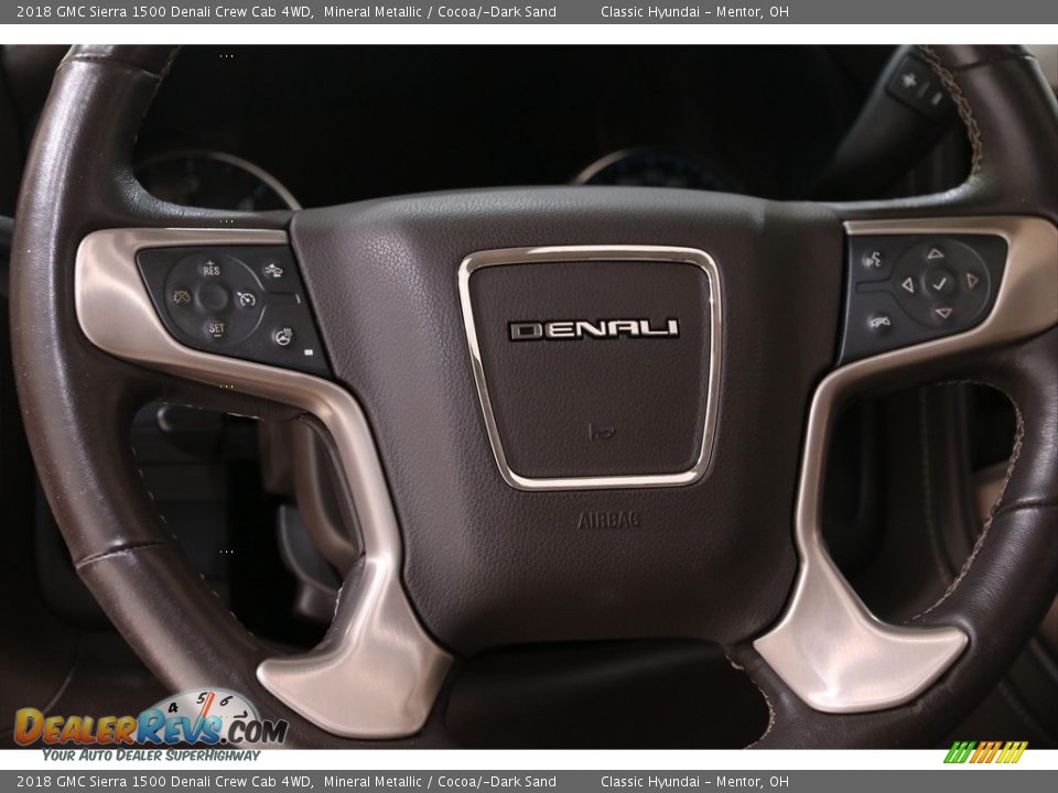 2018 GMC Sierra 1500 Denali Crew Cab 4WD Steering Wheel Photo #11