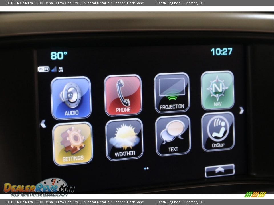 2018 GMC Sierra 1500 Denali Crew Cab 4WD Mineral Metallic / Cocoa/­Dark Sand Photo #16