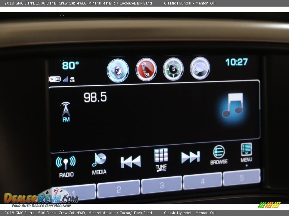 2018 GMC Sierra 1500 Denali Crew Cab 4WD Mineral Metallic / Cocoa/­Dark Sand Photo #18