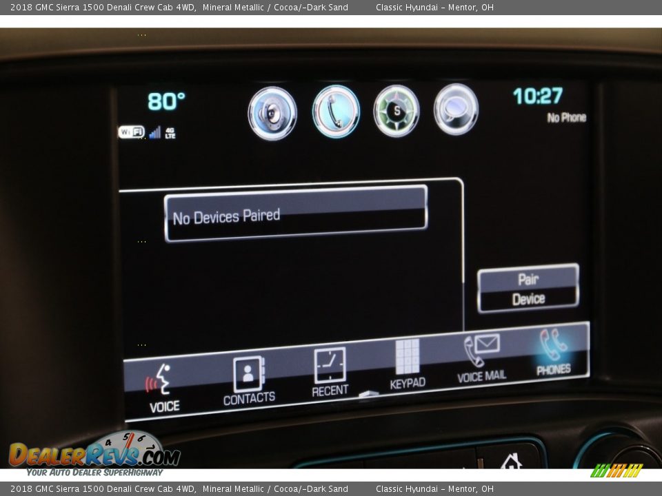 2018 GMC Sierra 1500 Denali Crew Cab 4WD Mineral Metallic / Cocoa/­Dark Sand Photo #19