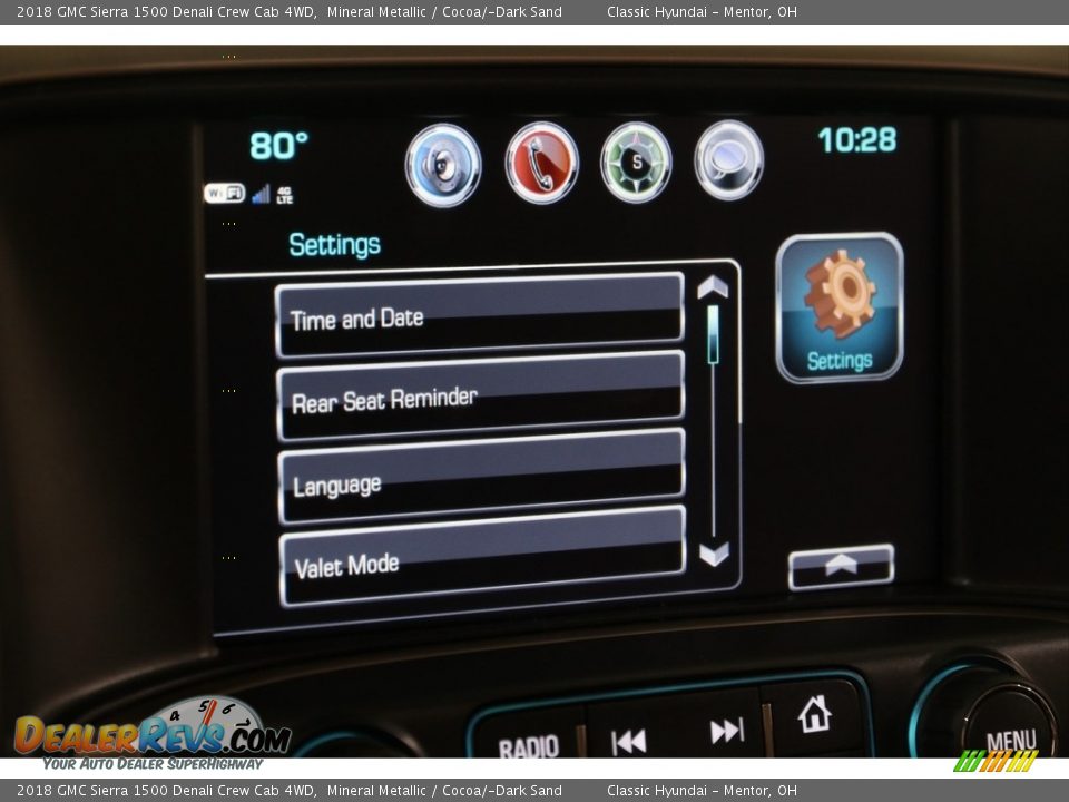 2018 GMC Sierra 1500 Denali Crew Cab 4WD Mineral Metallic / Cocoa/­Dark Sand Photo #21