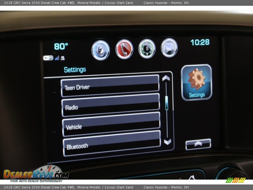 2018 GMC Sierra 1500 Denali Crew Cab 4WD Mineral Metallic / Cocoa/­Dark Sand Photo #22