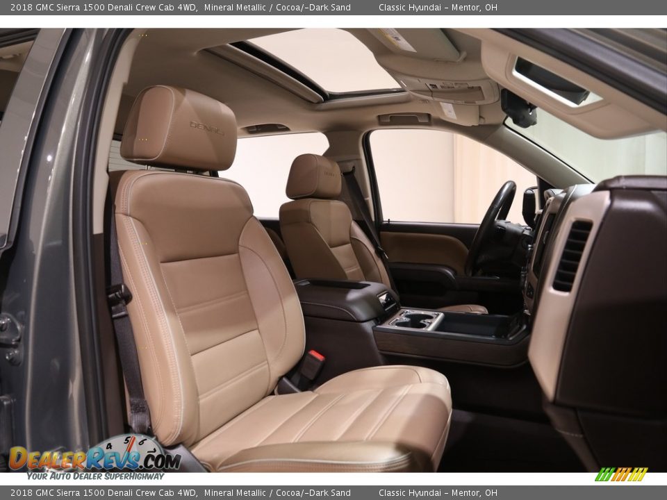Front Seat of 2018 GMC Sierra 1500 Denali Crew Cab 4WD Photo #31