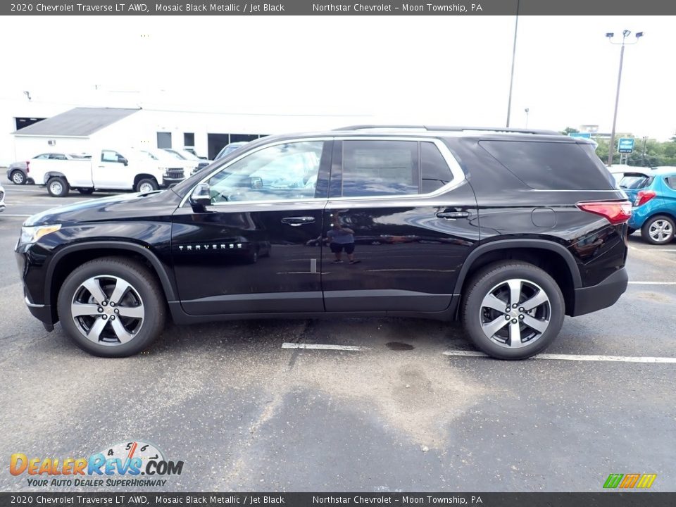 2020 Chevrolet Traverse LT AWD Mosaic Black Metallic / Jet Black Photo #3