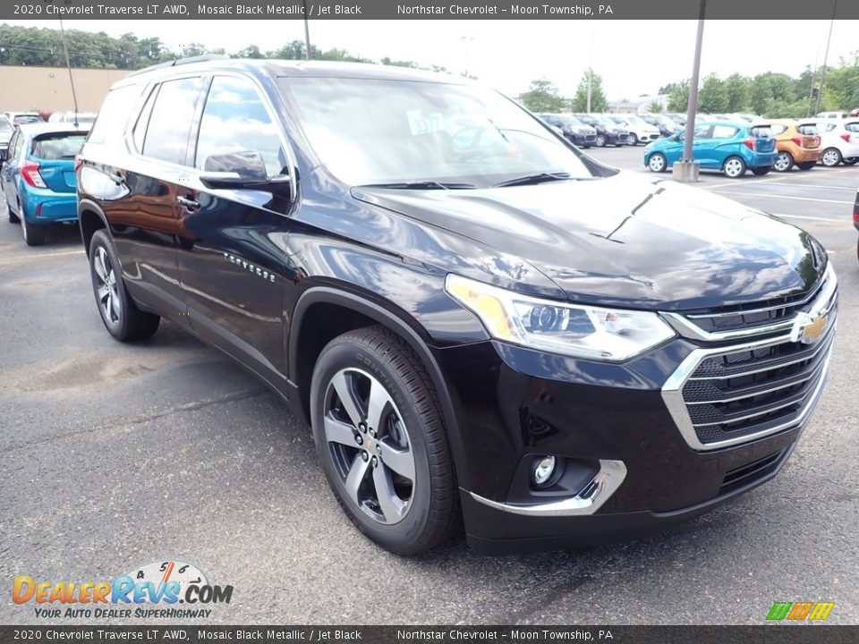 2020 Chevrolet Traverse LT AWD Mosaic Black Metallic / Jet Black Photo #7