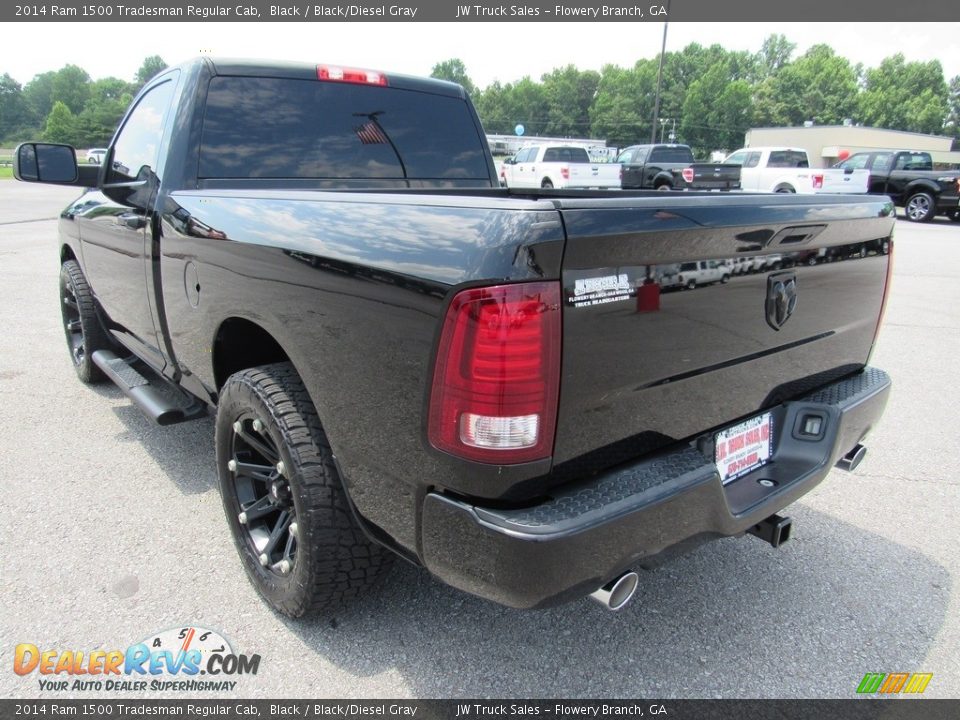 2014 Ram 1500 Tradesman Regular Cab Black / Black/Diesel Gray Photo #3