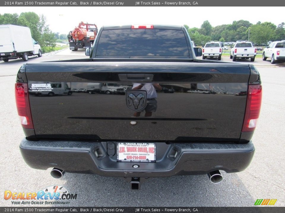 2014 Ram 1500 Tradesman Regular Cab Black / Black/Diesel Gray Photo #4