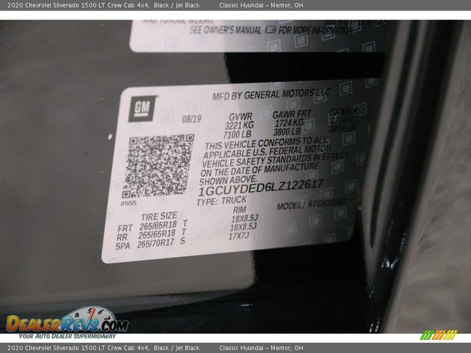 2020 Chevrolet Silverado 1500 LT Crew Cab 4x4 Black / Jet Black Photo #4