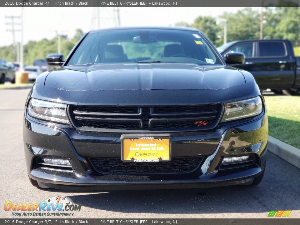 2016 Dodge Charger R/T Pitch Black / Black Photo #15
