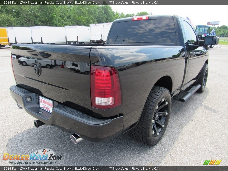 2014 Ram 1500 Tradesman Regular Cab Black / Black/Diesel Gray Photo #5