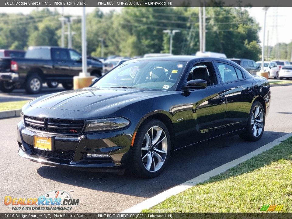 2016 Dodge Charger R/T Pitch Black / Black Photo #16
