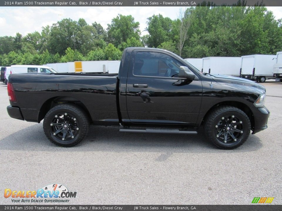 2014 Ram 1500 Tradesman Regular Cab Black / Black/Diesel Gray Photo #6