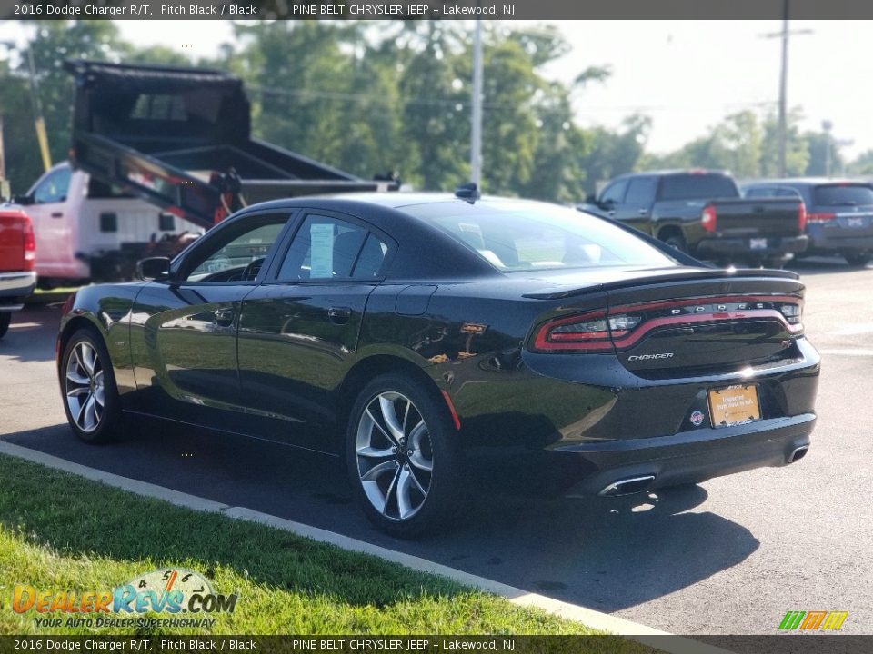 2016 Dodge Charger R/T Pitch Black / Black Photo #18